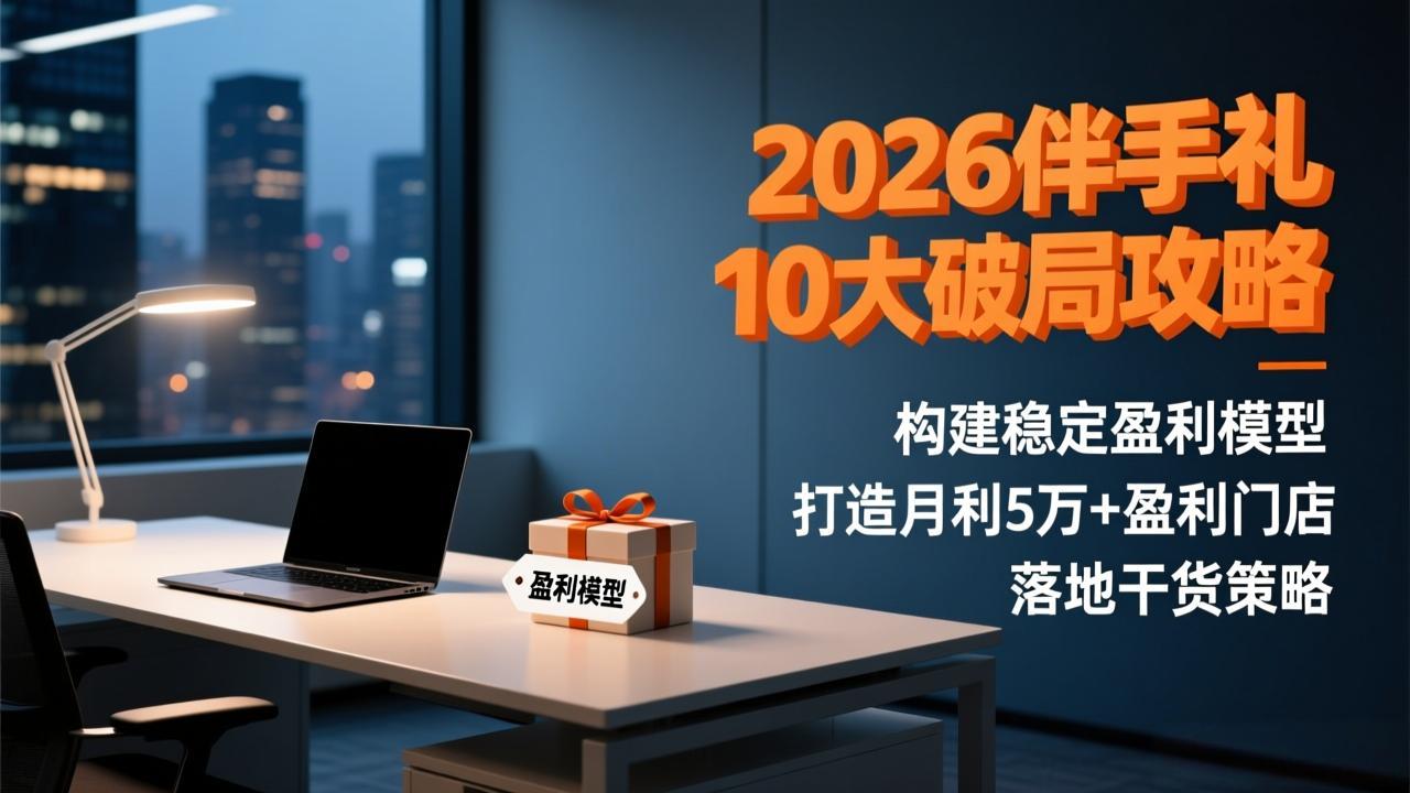 <span style='color:#078a00'>2026伴手礼10大破局攻略:构建稳定盈利模型,打造月利5万+盈利门店,落地干货策略</span>