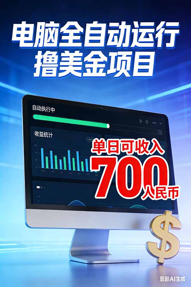 <span style='color:#078a00'>2026年电脑全自动赚美金项目,单电脑日收益</span>