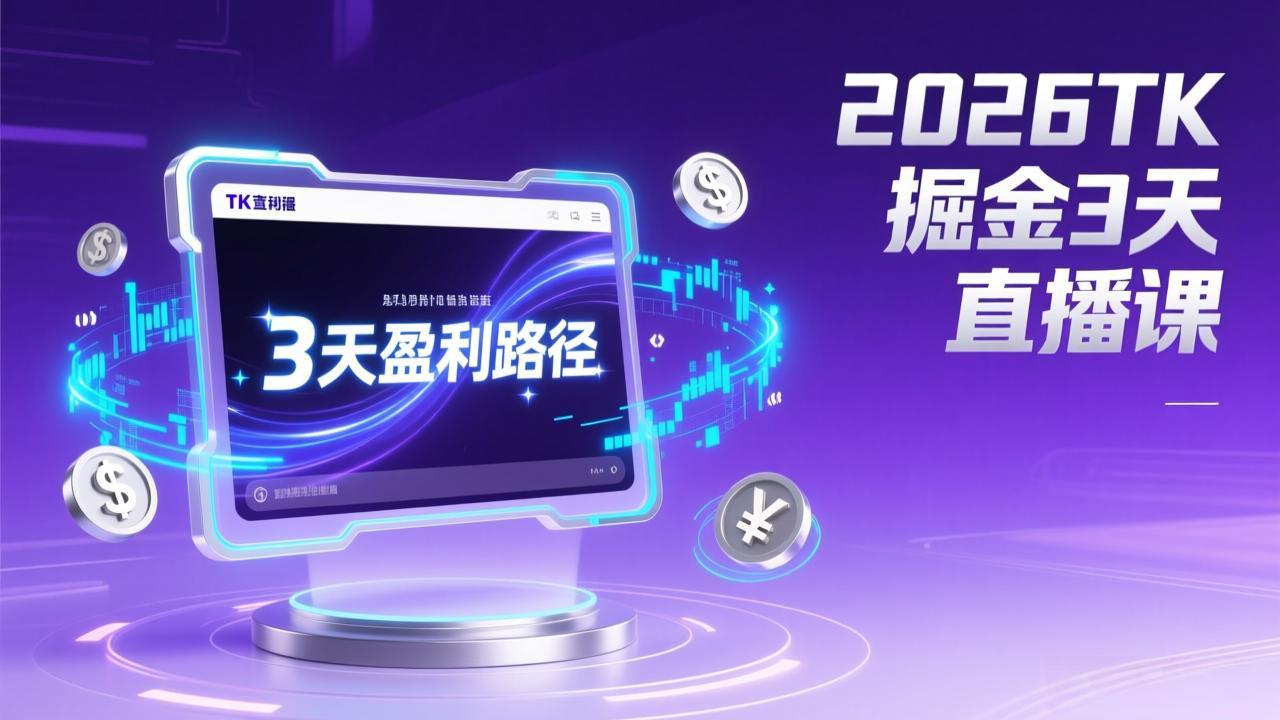 <span style='color:#078a00'>2026TK掘金直播课,起号涨粉+直播带货+商单变现+3天打通盈利路径,月入过万美金</span>