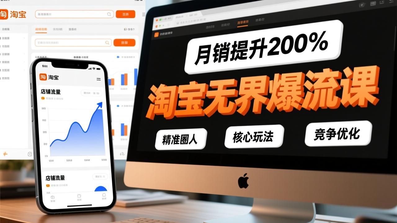 <span style='color:#078a00'>淘宝无界爆流课,精准圈人、核心玩法、竞争优化,快速引爆店铺流量,月销提升</span>