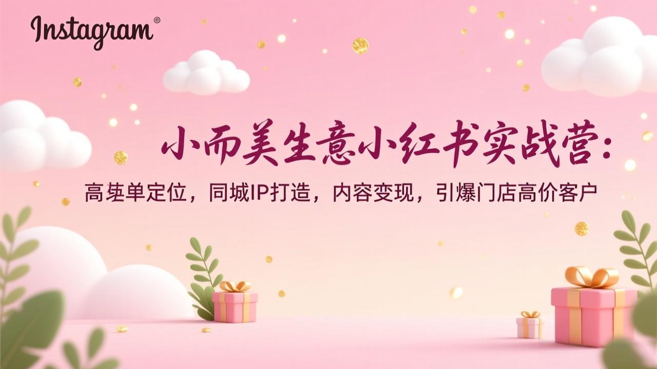<span style='color:#bd7800'>小而美生意小红书实战营:高客单定位,同城IP打造,内容变现,引爆门店高价客户</span>