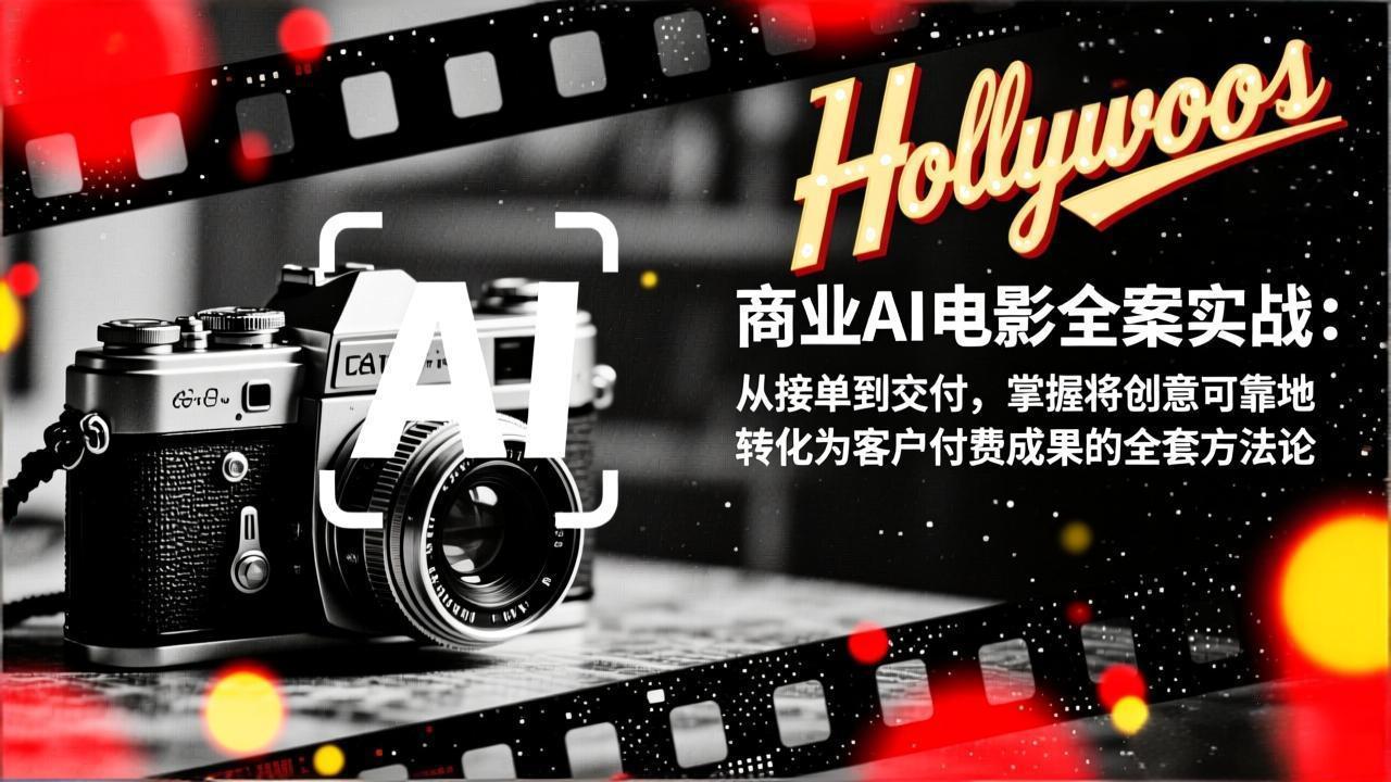 <span style='color:#ff0000'>商业AI电影全案实战:从接单到交付,掌握将创意可靠地转化为客户付费成果的全套方法论</span>