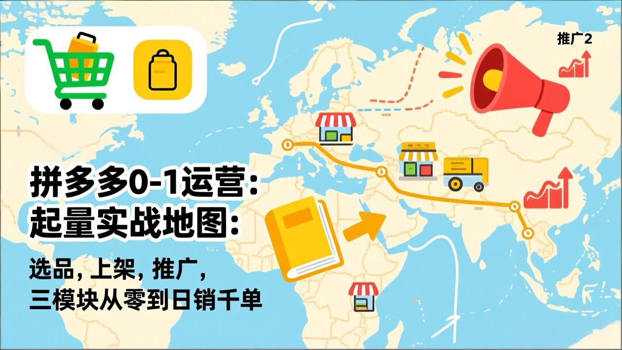<span style='color:#001aff'>拼多多0-1运营:起量实战地图:选品,上架,推广,三模块从零到日销千单</span>