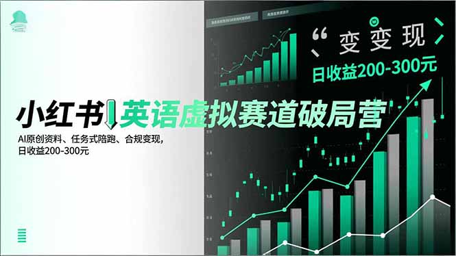 <span style='color:#bd7800'>小红书英语虚拟赛道破局营,AI原创资料、任务式陪跑、合规变现,日收益200-300元</span>