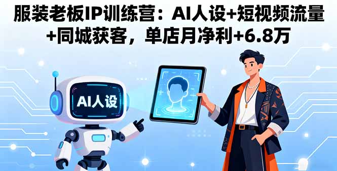 <span style='color:#001aff'>服装老板IP训练营:AI人设+短视频流量+同城获客,单店月净利+6.8万</span>