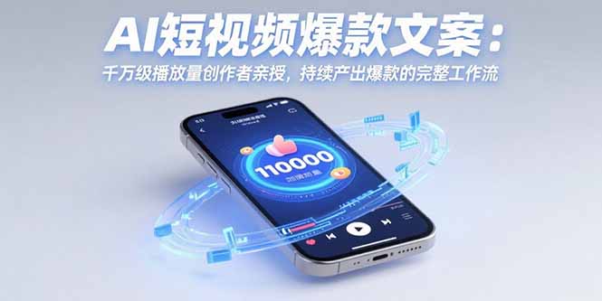 <span style='color:#bd7800'>AI短视频爆款文案:千万级播放量创作者亲授,持续产出爆款的完整工作流</span>