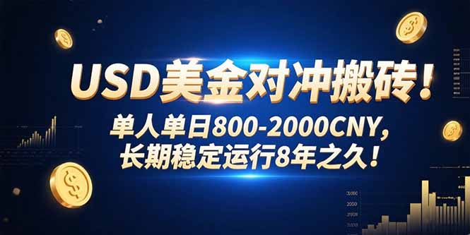 <span style='color:#bd7800'>USD美金对冲搬砖!单人单日800-2000CNY,长期稳定运行8年之久</span>
