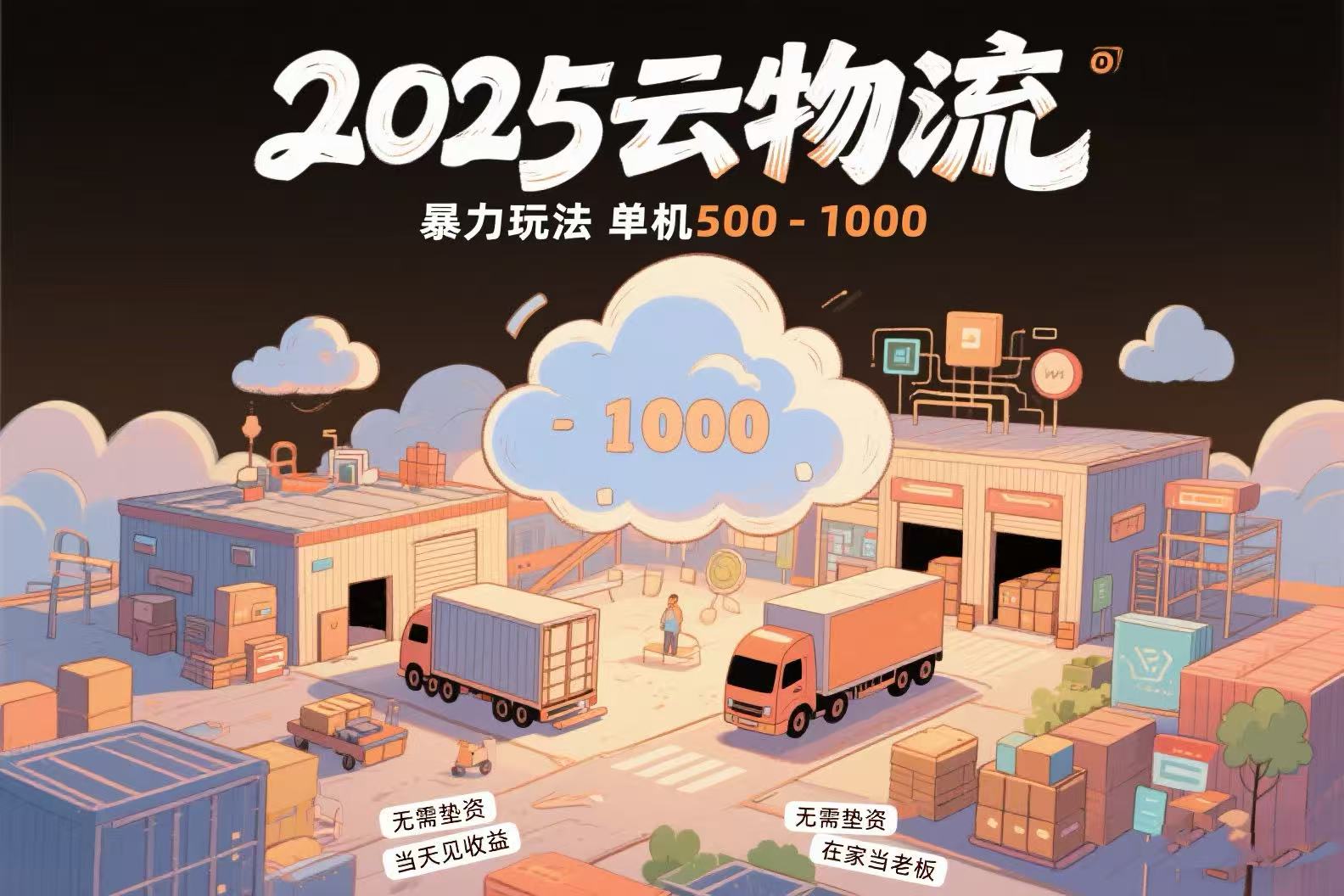 <span style='color:#ff0000'>云物流赚差价，项目纯利润500~1000，无需垫资，当天到账。不需要有车</span>