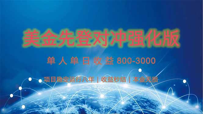 <span style='color:#078a00'>美金先登计划对冲强化版,2025年黑马中最暴力收益日收益1k-4k(可放大</span>