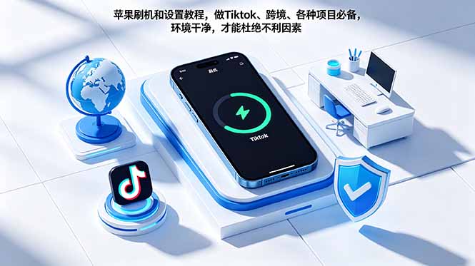 <span style='color:#ff0000'>苹果刷机和设置教程,做Tiktok、跨境、各种项目必备,环境干净,才能杜绝不利因素</span>