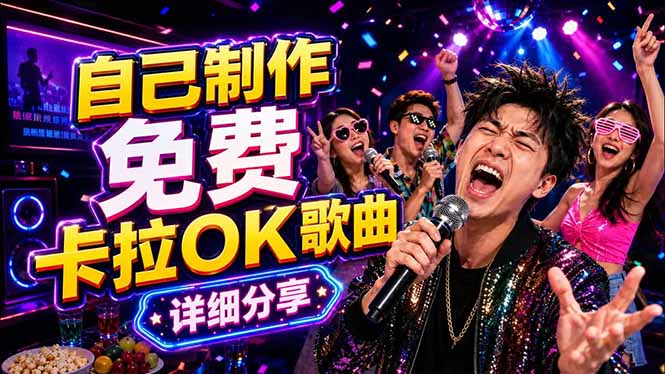 <span style='color:#001aff'>免费卡拉OK歌曲制作全攻略:音轨分离字幕制作,零基础快速做出专业K歌视频</span>