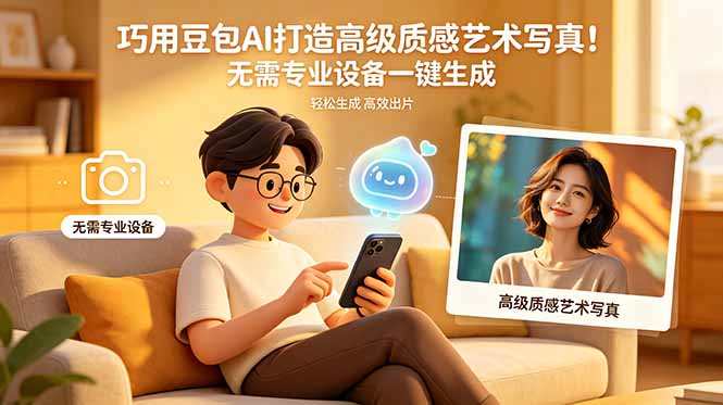 <span style='color:#bd7800'>巧用豆包AI打造高级质感艺术写真!无需专业</span>