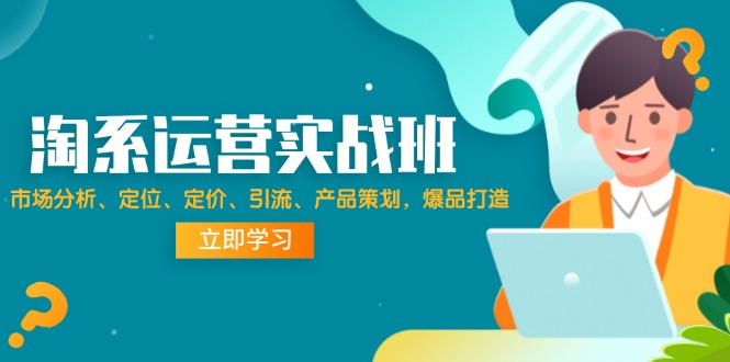 <span style='color:#a100e0'>淘系运营实战班：市场分析、定位、定价、引流、产品策划，爆品打造</span>