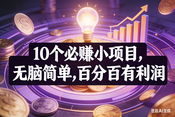 精选十个简易副业方向，操作轻松易上手，每日稳定收益可期