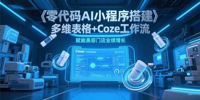 (15239期)零代码AI小程序搭建,多维表格+Coze工作流,赋能美容门店业绩增长 (15239期)零代码AI小程序搭建,多维表格+Coze工作流,赋能美容门店业绩增长