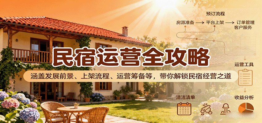民宿运营全攻略:涵盖发展前景、上架流程、运营筹备等,带你解锁民宿经营之道 民宿运营全攻略:涵盖发展前景、上架流程、运营筹备等,带你解锁民宿经营之道