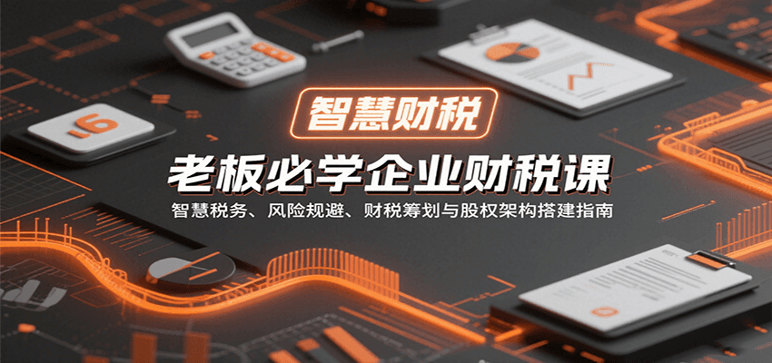 老板必学企业财税课:智慧税务、风险规避、财税筹划与股权架构搭建指南 老板必学企业财税课:智慧税务、风险规避、财税筹划与股权架构搭建指南