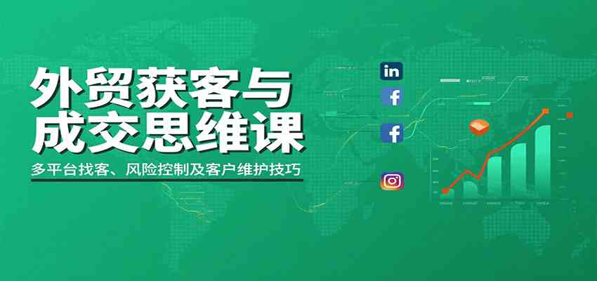 外贸获客与成交思维课：多平台找客、风险控制及客户维护技巧