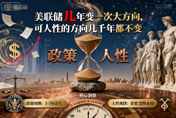 付费文章:美联储几年变一次大方向,可人性的方向几千年都不变 付费文章:美联储几年变一次大方向,可人性的方向几千年都不变