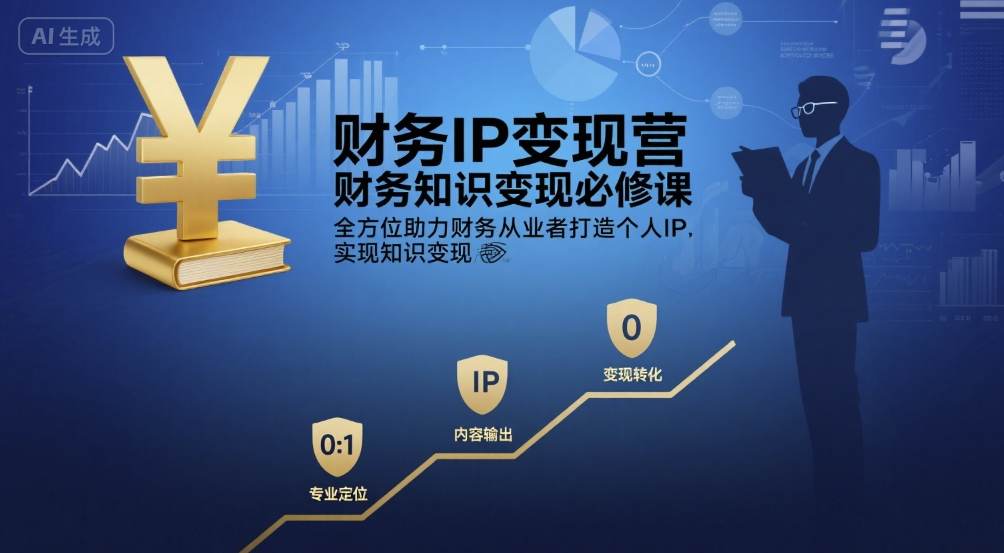 财务IP变现营,财务知识变现必修课,全方位助力财务从业者打造个人IP,实现知识变现 财务IP变现营,财务知识变现必修课,全方位助力财务从业者打造个人IP,实现知识变现