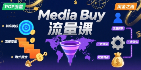 Media Buy之POP流量课,带你开启海外Media Buy淘金之路 Media Buy之POP流量课,带你开启海外Media Buy淘金之路