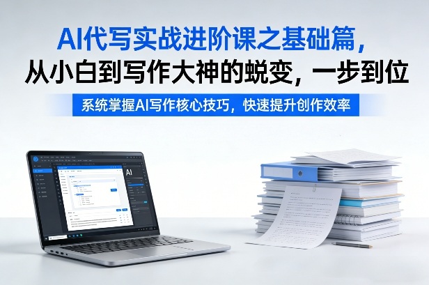 AI代写实战进阶课 从零基础到精通 揭秘小白到大神的蜕变之路