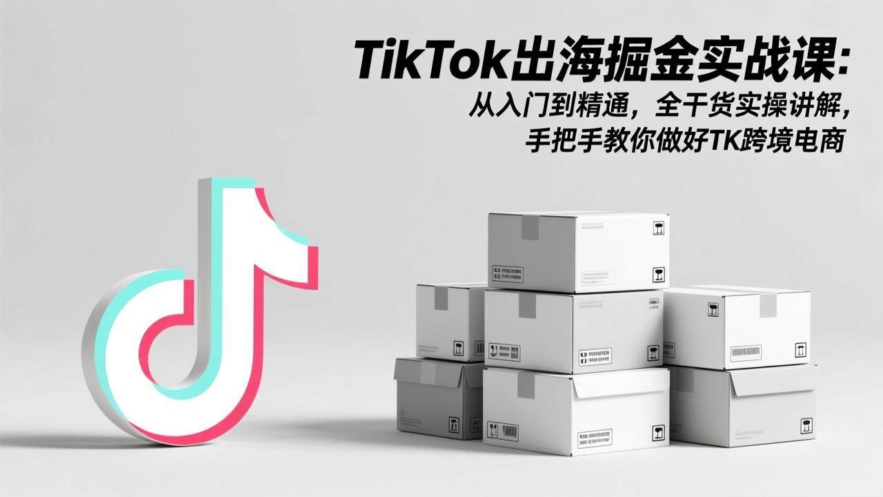 （17368期）TikTok出海掘金实战课 从入门到精通、全干货实操讲解 手把手教你做好TK跨境电商、手把手教你做好TK跨境电商