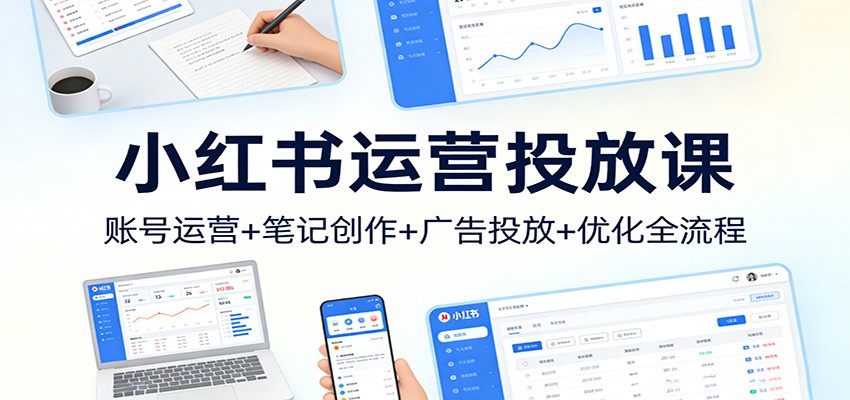 小红书运营全攻略 账号打造笔记创作 广告投放与效果优化