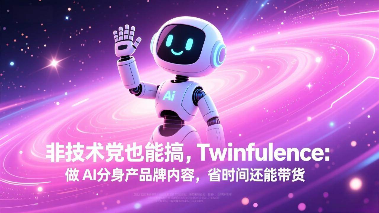 (17381期)非技术党也能搞!Twinfluence:做 AI 分身产品牌内容,省时间还能带货
