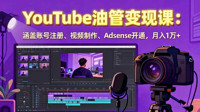 (15987期)2025YouTube油管变现课:涵盖账号注册、视频制作、Adsense开通,月入1万+ (15987期)2025YouTube油管变现课:涵盖账号注册、视频制作、Adsense开通,月入1万+