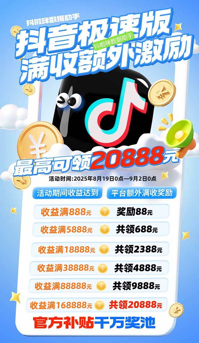 （15800期）抖音极速版拉新，平台大力扶持，每单15元，万播转化无上限，平台额外满…（2）