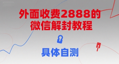 （15301期）外面收费2888的微信解封教程，具体自测