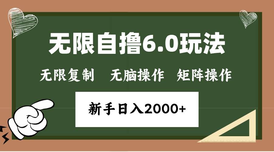 (13624期)年底无限撸6.0新玩法,单机一小时18块,无脑批量操作日入2000+ (13624期)年底无限撸6.0新玩法,单机一小时18块,无脑批量操作日入2000+