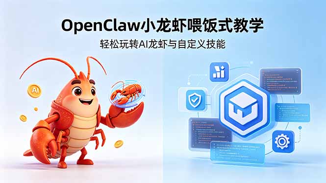 零基础教学，OpenClaw实战，玩转AI龙虾技能
